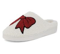 MIA Women's Cozi Slippers, Red Bow, 4.5 UK