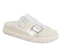MIA Women's Gen Double Buckle Slide Sandals, Clear, 5.5 UK