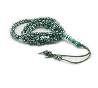 MIACIA Melon Tasbih Prayer Beads Allah & Muhammad Engraved Islamic Prayer Rosary Beads Muslim Islam Misbaha Tasbeeh Sibha 99 Prayer Beads Necklace (Green)