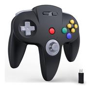 miadore 2.4GHz Wireless N64 Switch Online Controller,Plug & Play,Built-in Rumble,USB Gaming Controllers For Switch 1 2/Switch OLED/lite/Windows PC/Mac iOS/Raspberry pi(Black)