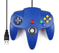 miadore Classic N64 USB Controller,Plu g& Play,Retro Wired Gamepad Joystick Game Controller for Windows PC,Mac,Linux,Raspberry Pi 3 (Blue)