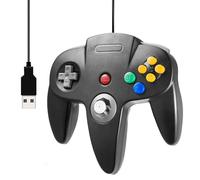 miadore Classic N64 USB Controller,Plu g& Play,Retro Wired USB Gamepad Joystick Controller For Windows PC,MAC,Linux,Raspberry Pi 3 (Black)