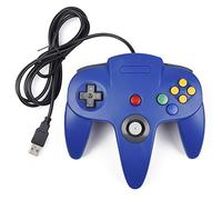 miadore Classic USB N64 Controller Gamepad for Windows/Mac/Linux/Raspberry pi3, Blue
