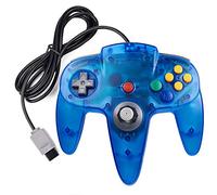 miadore N64 Controller, Classic Wired Game Controller for N64 System (Clear Blue)