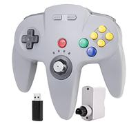 miadore N64 Switch Online Controller For Switch 1 2/N64 Console,Plug & Play,2.4GHz USB & N64 Receiver,Wireless PC gaming controller Compatible with Windows PC,MAC,Raspberry PI,Switch OLED/Lite(Gray)