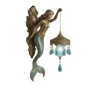 MIADOSHINSE Modern Coastal Wall Lamp 8" Seaglass-Textured Bracket Light with Wave-Design Arm & Matte Black Finish Bedroom Hallway Sconce Fixture