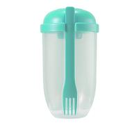 MIADOSHINSE Reusable Salad Meal Shaker Cup, With Fork & Lid, Portable Food Container For Vegetable/Breakfast, On-the-Go