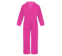 Miaeowve Boys Girls Mechanic Costume Jumpsuit Overall Coveralls Boiler Suit Kids Khaki Workwear Party Cosplay Dress Up Hot Pink 5-6 Years