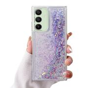 Miagon Luminous Effect Moving Quicksand Back Case Cover for Samsung Galaxy A16 5G/4G,Noctilucent Glow in the Dark Flowing Glitter Sparkle Liquid Clear Bumper for Women Girls