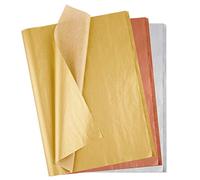 MIAHART 50 Sheets Tissue Paper Bulk 20X14 Inch Metallic Gift Wrap Paper Gift Wrapping Accessory Wrap for Wedding Birthday Party Favor Decor DIY Fringes Shredded Fill Confetti (Mix Color)