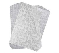 MIAHART 60 Sheets Silver Snowflake Christmas Tissue Paper 50 * 35cm Christmas Wrapping Paper for DIY and Craft Gift Bags Decorations