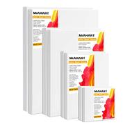 MIAHART 8 Pack Artist Blank Canvas Frame Stretcher Blank Pre-Stretched Canvas for Acrylic Oil Water Painting Board 30x40cm 20x30cm 15x20cm 10x10cm