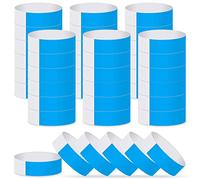 MIAHART Paper Wristbands - 300 Pcs Blue Event Wristbands, Waterproof Party Arm Bands for Lightweight Concert Use