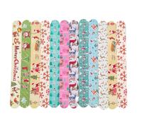 Miaija 12Pieces Christmas Nail Files Random Style Double Sided Nail File Cute Nail Art DIY Care Tools for Women Xmas Nail