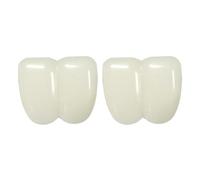 Miaija 2Pieces Bunny Teeth Front Buck Teeth Easter Bunny Teeth Custom Big Buck Teeth Scary Teeth Bunny Cosplay Accessories for Clown Bunny Costume Photo Prop