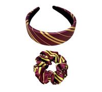 Miaija 2Pieces Hair Accessories Wine Red Wizard Cosplay Costume Accessories Soft Women's Headband Scrunchie Set for Boys Girls Adult Wizard Merchandise Gift