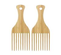 Miaija 2Pieces Wooden Hair Comb Wide Tooth Hair Comb Hair Styling Tool Hairdressing Comb for Men Women Barber Salon Thick And Curly Hair