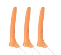 Miaija 3Pieces Halloween Long Nose Fake Nose Pinocchio Cosplay Long Nose Halloween Cosplay Party Supplies Props for Children Masquerade Toys