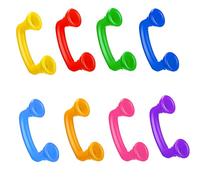 Miaija 8Pieces Reading Whisper Phones Reading Toddler Speech Development Toys Novelty Place Whisper Phone for Kids and Adults Reading Fluency Pronunciation