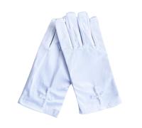 Miaija Communion Glove Satin White Gloves with Cross Halloween Prayer Gloves for Girls Short Fingered Princess Gloves