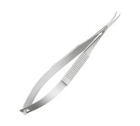 Miaija Cuticle Scissors Silver Extra Fine Curved Nail Scissors Beauty Manicure Pedicure Professional Precise Pointed Tip Grooming for Trim Nail and Dry Skin