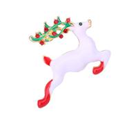 Miaija Deer Brooch Rhinestone Fashion Animal Shawl Pin Women Cute Christmas Reindeer Elk Brooch for Xmas Clothing Decorations Jewellery