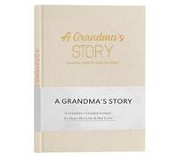 Miaikoe Grandma's Life Story Journal Family Keepsake Linen Book for Grandma to Share Her Memories, with 250+ Prompt Questions Gift for Birthday Mother's Day Christmas (Beige)