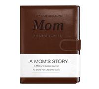 Miaikoe Mom's Life Story Journal with 250+ Prompt Questions, Family Keepsake Book for Mom to Share Her Memories for Birthday Mother's Day Christmas (Brown)