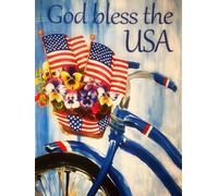 Miairivy “God Bless The USA” Diamond Art Kits for Adults, Diamond Painting Sets for Beginners, DIY 5D Full Drill Gem Art Painting Crafts for Home Wall Decor 12x16 inches