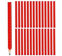 Mialang 40 Pack Carpenter Pencil Flat Wood Carpenter's Pencil Construction Woodwork Pencil Medium Hard Wood Lead Pencil