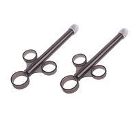 MiaLover 2 Pack Lube Tube Syringes for Lubricant Lubricant Applicator Syringe Shooter Launcher Reusable for Men Woman Anus and Vagina Cleaning Tools(Black)