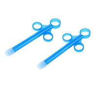 MiaLover 2 Pack Lube Tube Syringes for Lubricant Lubricant Applicator Syringe Shooter Launcher Reusable for Men Woman Anus and Vagina Cleaning Tools(Blue)