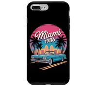 Miami 1986 Retro Convertible Car Beach Sunset Case for iPhone 7 Plus/8 Plus