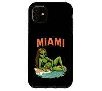 Miami Alien Girl Bikini Model Funny Beach Vacation Case for iPhone 11