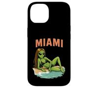 Miami Alien Girl Bikini Model Funny Beach Vacation Case for iPhone 14