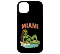Miami Alien Girl Bikini Model Funny Beach Vacation Case for iPhone 14 Plus