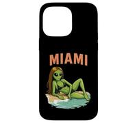 Miami Alien Girl Bikini Model Funny Beach Vacation Case for iPhone 14 Pro Max