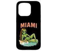 Miami Alien Girl Bikini Model Funny Beach Vacation Case for iPhone 15 Pro