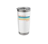 Miami Beach Florida Stainless Steel Insulated Tumbler
