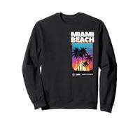 Miami beach Florida summer palm vacation USA Sweatshirt