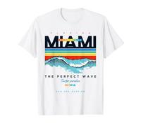 Miami Beach Novelty Tee Shirts, I Love Miami Florida, Miami Value Graphic T-Shirt, Men, White, L