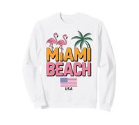 Miami Beach Palm Trees City Travel Design Sweatshirt