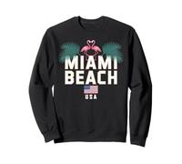 Miami Beach Palm Trees City Travel Design Sweatshirt