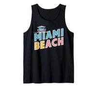 Miami Beach Palm Trees City Travel Design Tank Top