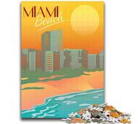 Miami Beach Travel Art 2000 Pieces Jigsaw Puzzles for Adults And Teens, Challenging Game Gifts for Is Ideal As A Gift for The Whole Family 2000pcs(70x100cm)