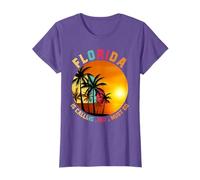 Miami Beach Vacationer Palm Trees Summer Holiday Funny Florida T-Shirt