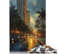 Miami Beauty USA Puzzles 1000 Piece Puzzle Adult Jigsaw Puzzle Jigsaw Puzzles for Adults Gifts 1000pcs (75x50cm)