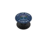MIAMI CITY FLORIDA SEAL SYMBOL FLAG PopSockets Adhesive PopGrip