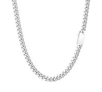 Miami Cuban Link Chain Necklace for Men Women Gold Plated Silver Black Stainless Steel Curb Chain Necklace 5mm/7mm/8mm/9mm/12mm/14mm Width 18 to 30 inch Secure Clasp Hip Hop Jewelry Gifts for Men, 24