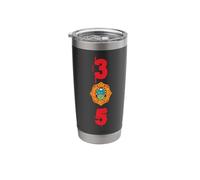 Miami Dade Fire Rescue MDFR - Area Code 305 Design Souvenir Stainless Steel Insulated Tumbler
